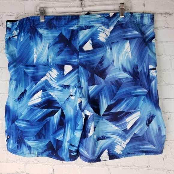 Nike Mens Abstract Blue Volley Swim Trunks XL‎ EUC - Picture 2 of 9